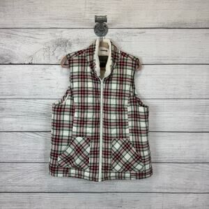 Maurices Plus Size Plaid Quilted Sleeveless Zip Up Soft Lined Vest Size XXL